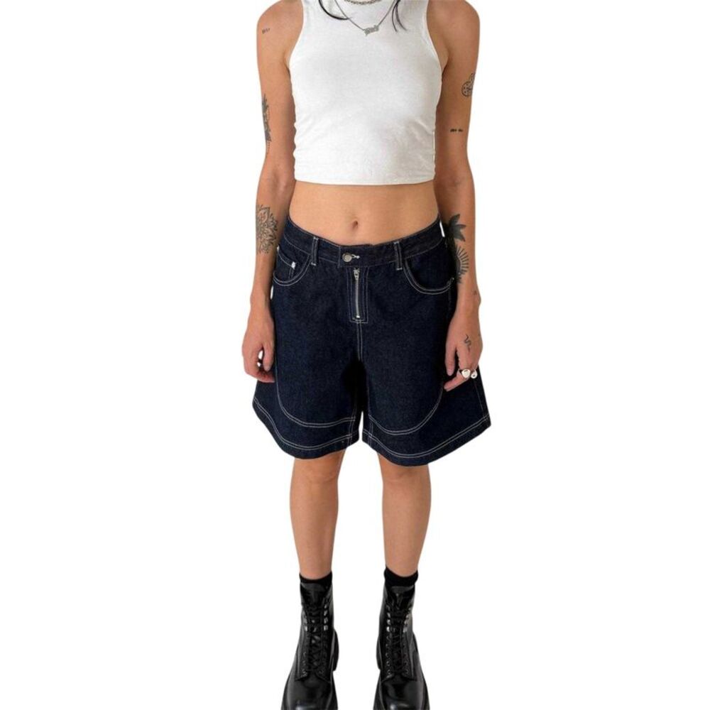 The Ragged Priest Womens/Ladies Denim Shorts / Rinse Wash